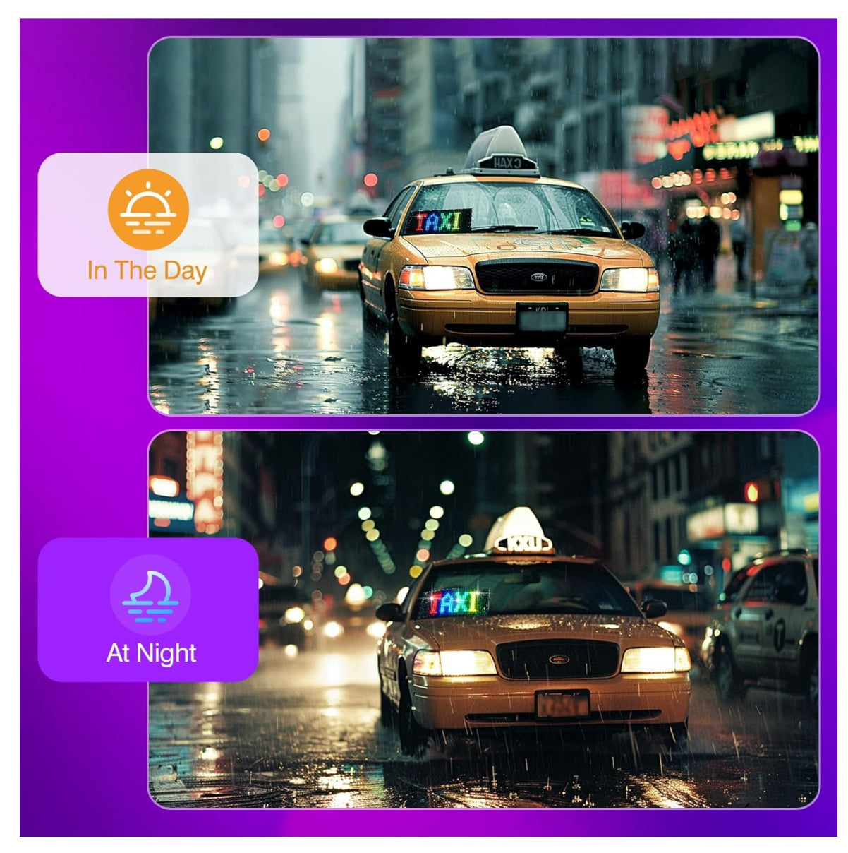 Letrero LED Programable RGB Animación